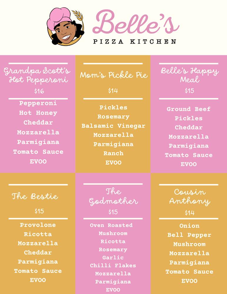 Belle's Pizza Kitchen Menu image 1