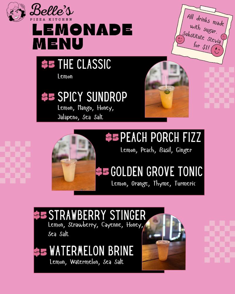 Belle's Pizza Kitchen Menu image 2