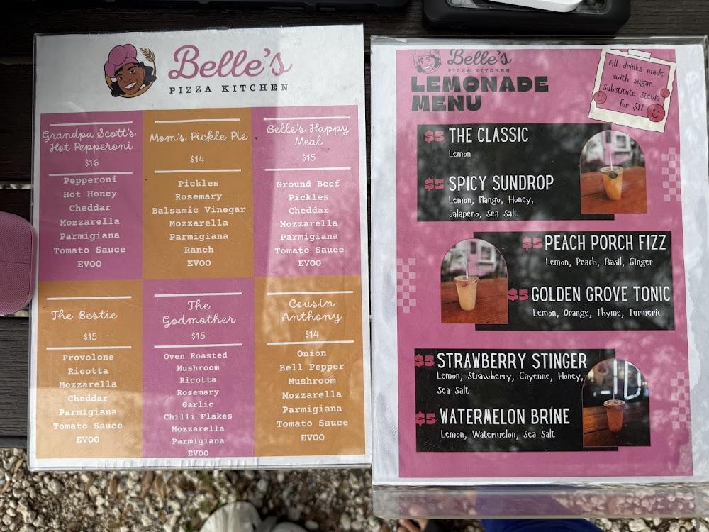 Belle's Pizza Kitchen Menu image 3